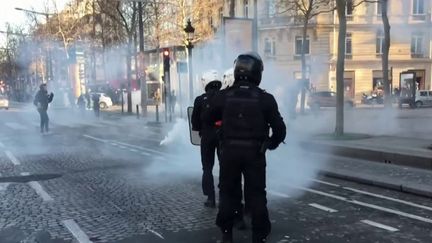 "Convoi de la liberté" : 44 interpellations ont eu lieu à Paris (CAPTURE D'ÉCRAN FRANCE 3)