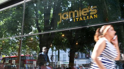 L'un des restaurants italiens de Jamie Oliver, à Londres (Royaume-Uni), le 21 mai 2019. (DINENDRA HARIA /LNP / REX / SIPA / SHUTTERSTOCK)