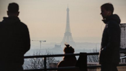 Image d'illustration de la pollution atmosphérique&nbsp;au dessus de Paris. (AURELIEN MORISSARD / MAXPPP)