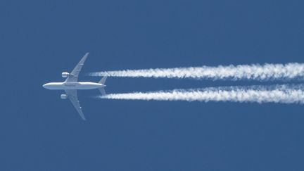 Le Haut conseil pour le climat&nbsp;met en garde contre les velléités de&nbsp;"reconstruire comme avant, coûte que coûte, certains secteurs comme l'aérien, très polluant". (NICOLAS ECONOMOU / NURPHOTO / AFP)