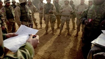 Des militaires américains dans le sud-ouest de l'Irak (4-4-2003) (© AFP - Jim Watson)