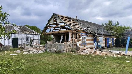 Des habitations détruites dans la région russe de Belgorod, le 23 mai 2023/ (BELGOROD REGION GOVERNOR / TELEGRAM)