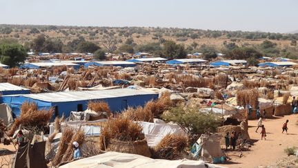 Un camp à Adré, au Tchad, où vivent des réfugiés fuyant le conflit au Soudan, le 7 décembre 2023. (DENIS SASSOU GUEIPEUR / AFP)