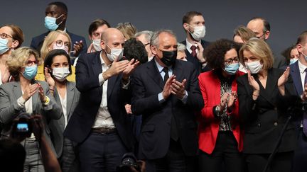 Le meeting de lancement du mouvement "Ensemble citoyens", à Paris (France) le 29 novembre 2021 (THOMAS COEX / AFP)