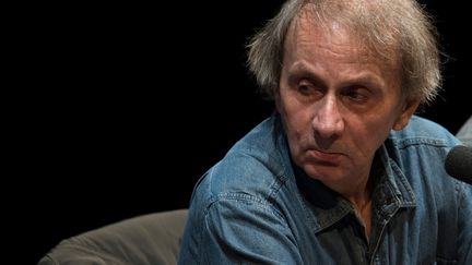 Michel Houellebecq à Francfort le 11 octobre 2017 (BORIS ROESSLER / DPA / Max PPP)