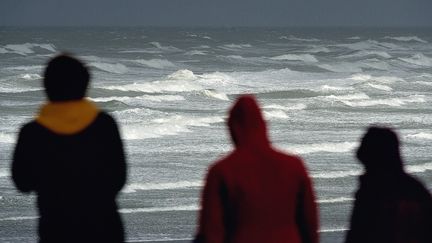 A&nbsp;Wimereux, dans le Pas-de-Calais,&nbsp;lors d'une tempête en octobre 2013. (PHILIPPE HUGUEN / AFP)