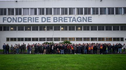 La Fonderie de Bretagne, à Caudan (Morbihan), le 18 décembre 2024. (LOIC VENANCE / AFP)