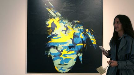 Cet autoportrait d'Andy Warhol de la collection Macklowe est parti pour 18,7 millions de dollars chez Sothebys en novembre 2021 (TIMOTHY A. CLARY / AFP)