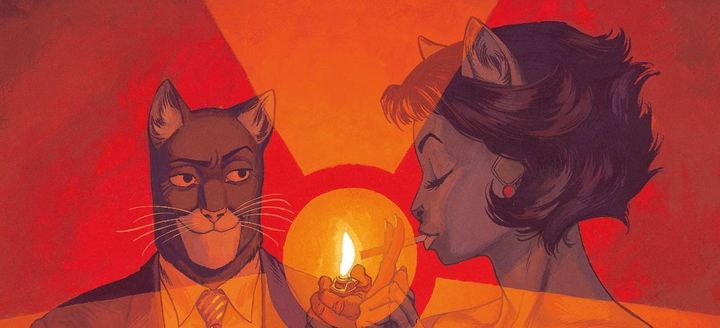 Blacksad, extrait de couverture
 (Juanjo Guarnido / Dargaud)