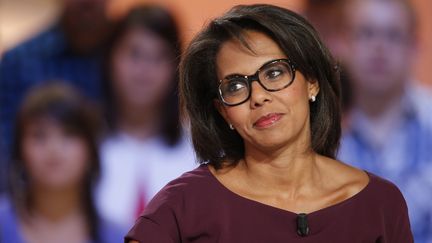 La journaliste Audrey Pulvar, le 3 septembre 2012 sur le plateau du "Grand Journal" de Canal+. (FRANÇOIS GUILLOT / AFP)