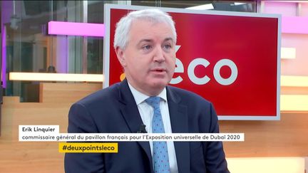 Invité de Jean-Paul Chapel dans ":l'éco", Erik Linquier, commissaire général du pavillon français pour l’Exposition universelle de Dubaï 2020, est venu présenter les enjeux de cet évènement.