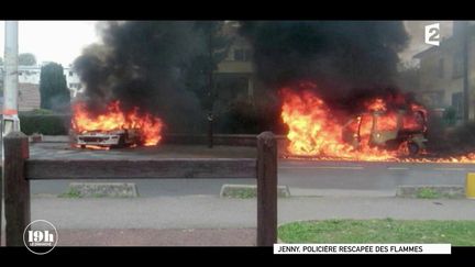 VIDEO. "19h le dimanche". "La survie tient à un fil", témoigne une policière brûlée grièvement à Viry-Châtillon en 2016