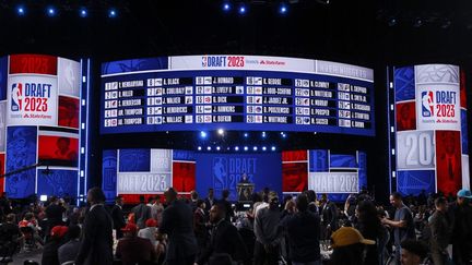 La Draft NBA 2023, à New York, le 23 juin 2023. (SARAH STIER / GETTY IMAGES NORTH AMERICA via AFP)