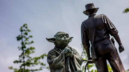 &nbsp; (Le "parc de l'imagination" à San Anselmo, la ville où a été créé Star Wars en 1973. © Matthieu Mondoloni / France Info)