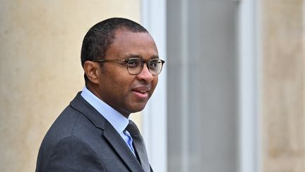 Le ministre de l'Education nationale Pap Ndiaye, à l'Elysée, à Paris (France), le 26 septembre 2022.&nbsp; (EMMANUEL DUNAND / AFP)