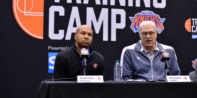 Derek Fisher sur le banc, Phil Jackson à la présidence, le nouvel attelage que New York espère gagnant