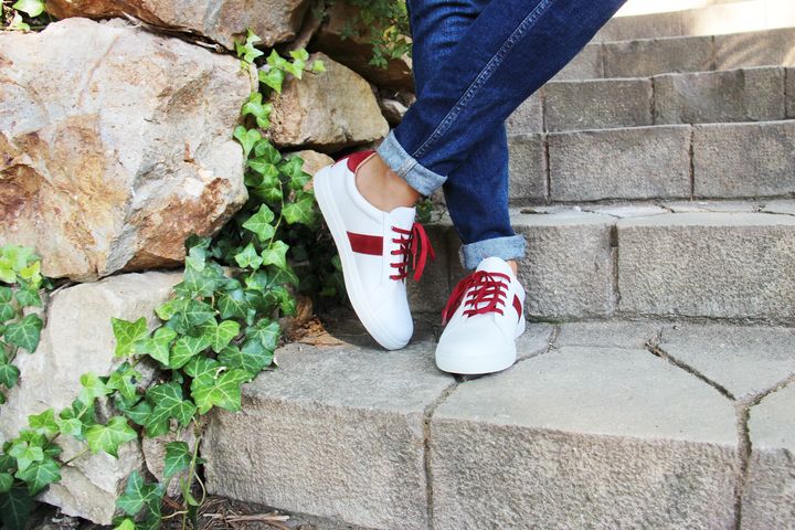 La sneaker se redecouvre une fibre bleu blanc rouge