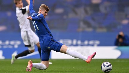 Timo Werner peine à conclure ses actions avec Chelsea (JUSTIN SETTERFIELD / AFP)