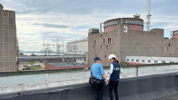 The IAEA Director General is expected at the Zaporizhia nuclear power plant, for his second visit since the beginning of the Russian invasion in February 2022. (IAEA PRESS OFFICE / MAXPPP)