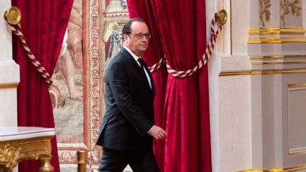 &nbsp; (Le Président de la République François Hollande lors d'une conférence de presse en juin 2016 © Maxppp)