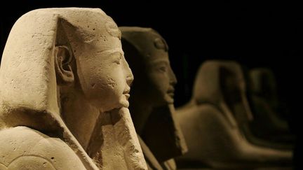 Des statues exposées au Musée Egyptien de Turin
 (Antonio Calanni/AP/SIPA)