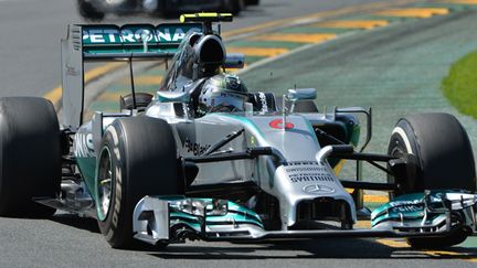 Nico Rosberg (Mercedes) en verve à Melbourne (PAUL CROCK / AFP)