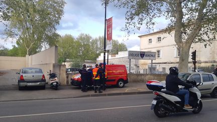 Les locaux de la police municipale d'Avignon, le 5 avril 2019. (JEAN-PIERRE BURLET / RADIO FRANCE)