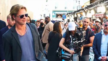 Cinéma : Brad Pitt acclamé à Paris pour la promotion de son nouveau film "Bullet Train"