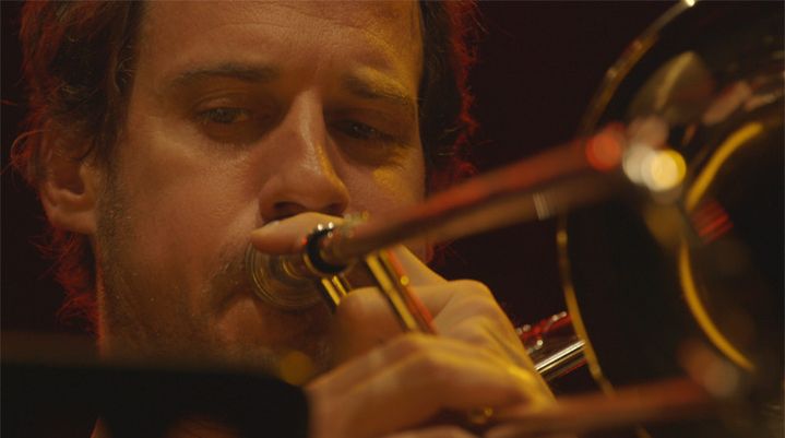 Nils Wogram à Europa Jazz
 (Capture écran Oléo Films)