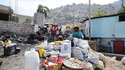 Petionville, en Haïti, le 11 février 2010 (AFP/THONY BELIZAIRE)