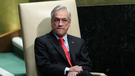 Le président chilien Sebastian Pinera à l'ONU, le 27 septembre 2018. (CARLO ALLEGRI / REUTERS)