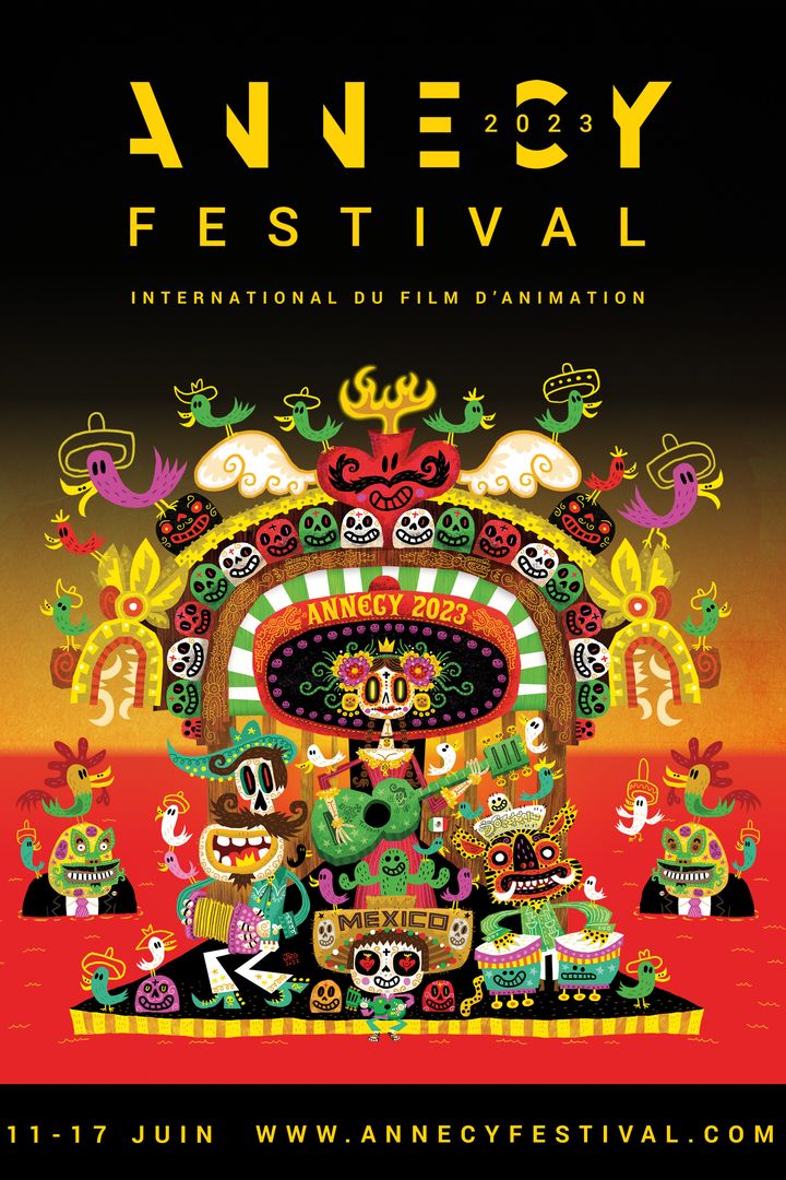 Affiche de l'édition 2023 du Festival international du film d'animation d'Annecy (Festival international du film d'animation d'Annecy)