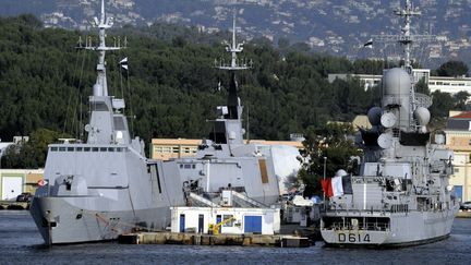 La frégate furtive "Courbet" à Toulon (Var), le 17 novembre 2012. (MAXPPP)