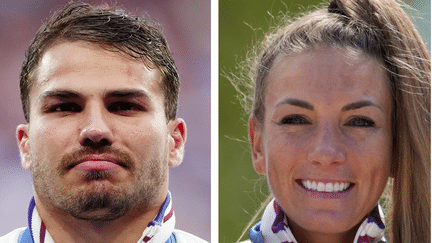 Antoine Dupont et Pauline Ferrand-Prévôt seront porte-drapeaux pour la cérémonie de clôture des JO 2024. (AFP)