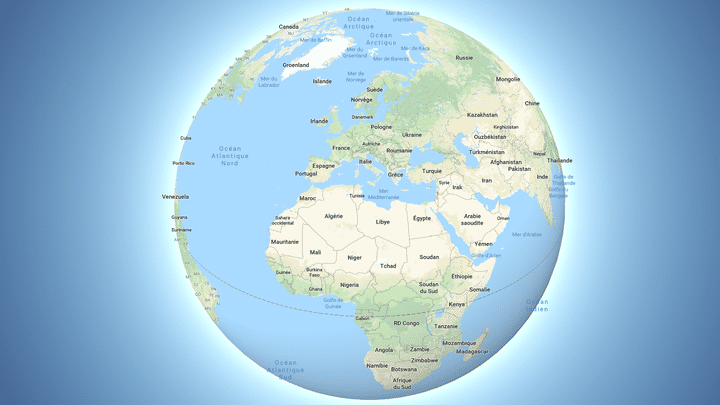 La Terre, vue de Google Maps. (GOOGLE MAPS)