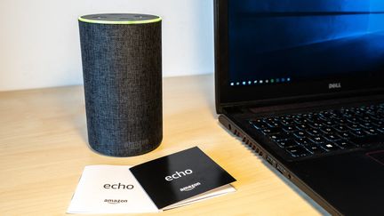 Amazon a déployé son assistant vocal Alexa en France le 13 juin 2018. (MAXIME REYNIE / HANS LUCAS)