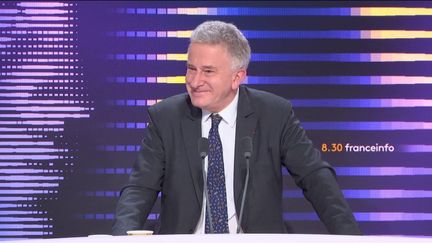 Nicolas Tenzer, spécialiste des questions géostratégiques était l'invité du "8h30 franceinfo", dimanche 17 mars 2024. (FRANCEINFO / RADIO FRANCE)