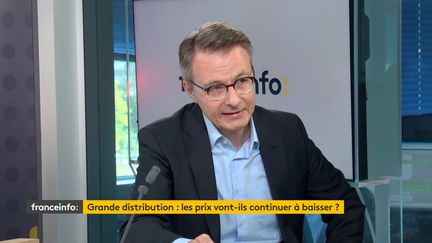 Dominique Schelcher, PDG de Système U, invité de franceinfo, mardi 22 septembre. (FRANCEINFO / RADIO FRANCE)