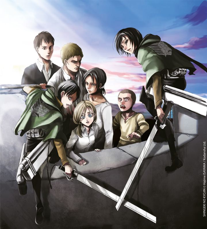 Illustration de couverture du volume 10 de L'Attaque des Titans", d'Hajime Isayama (SHINGEKI NO KYOJIN © Hajime ISAYAMA / Kodansha Ltd)