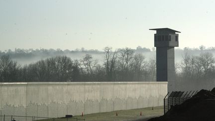 Le chantier du centre pénitentiaire de Roanne (Loire), le 8 janvier 2008, un an avant son inauguration. (MAXPPP)