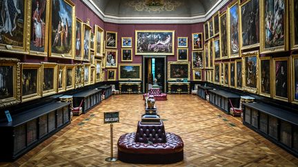 Une pièce du musée Condé au Château de Chantilly (Oise), le 28 janvier 2021. (STEPHANE DE SAKUTIN / AFP)