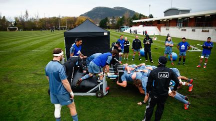 Rugby : à l'entraînement les Wallabies nagent lorsque les All Blacks se musclent