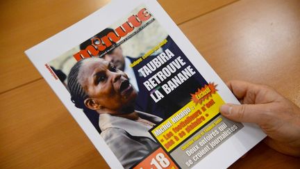 La une de l'hebdomadaire "Minute" parue le 13 novembre 2013. (PIERRE ANDRIEU / AFP)