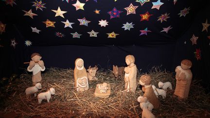 La crèche de Combloux, en Haute-Savoie, prise en photo le 12 octobre 2016. (FRED DE NOYELLE / GODONG)