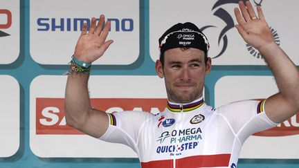 Mark Cavendish fête sa victoire (ATILGAN OZDIL / ANADOLU AGENCY)