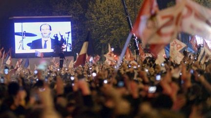 Discours de François Hollande à la Bastille (Paris) le 6 mai (ERIC FEFERBERG / AFP)