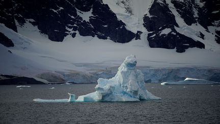 Un iceberg près des côtes de l'Antarctique, le 15 février 2018. (ALEXANDRE MENEGHINI / X03465)