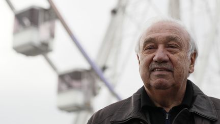 Marcel Campion devant la Grande Roue de la place de la Concorde à Paris (THOMAS SAMSON / AFP)