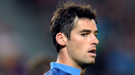 Yoann Gourcuff le 27 mai 2012 &agrave; Valenciennes (Nord), lors du match contre l'Islande. (FRANCK FIFE / AFP)