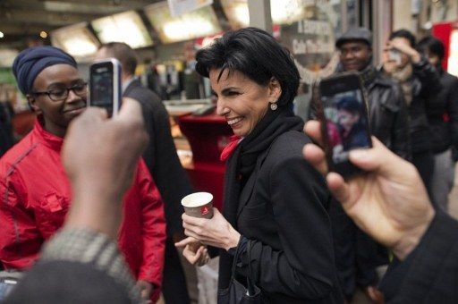 Rachida Dati au meeting de l'UMP à Lille (23 février 2012) (AFP PHOTO / LIONEL BONAVENTURE)